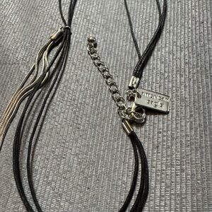 American Eagle Outfitters Black and Silver Necklace